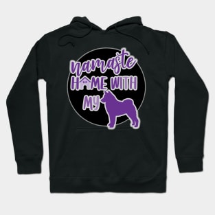 Namaste Home With My Norwegian Elkhound Hoodie